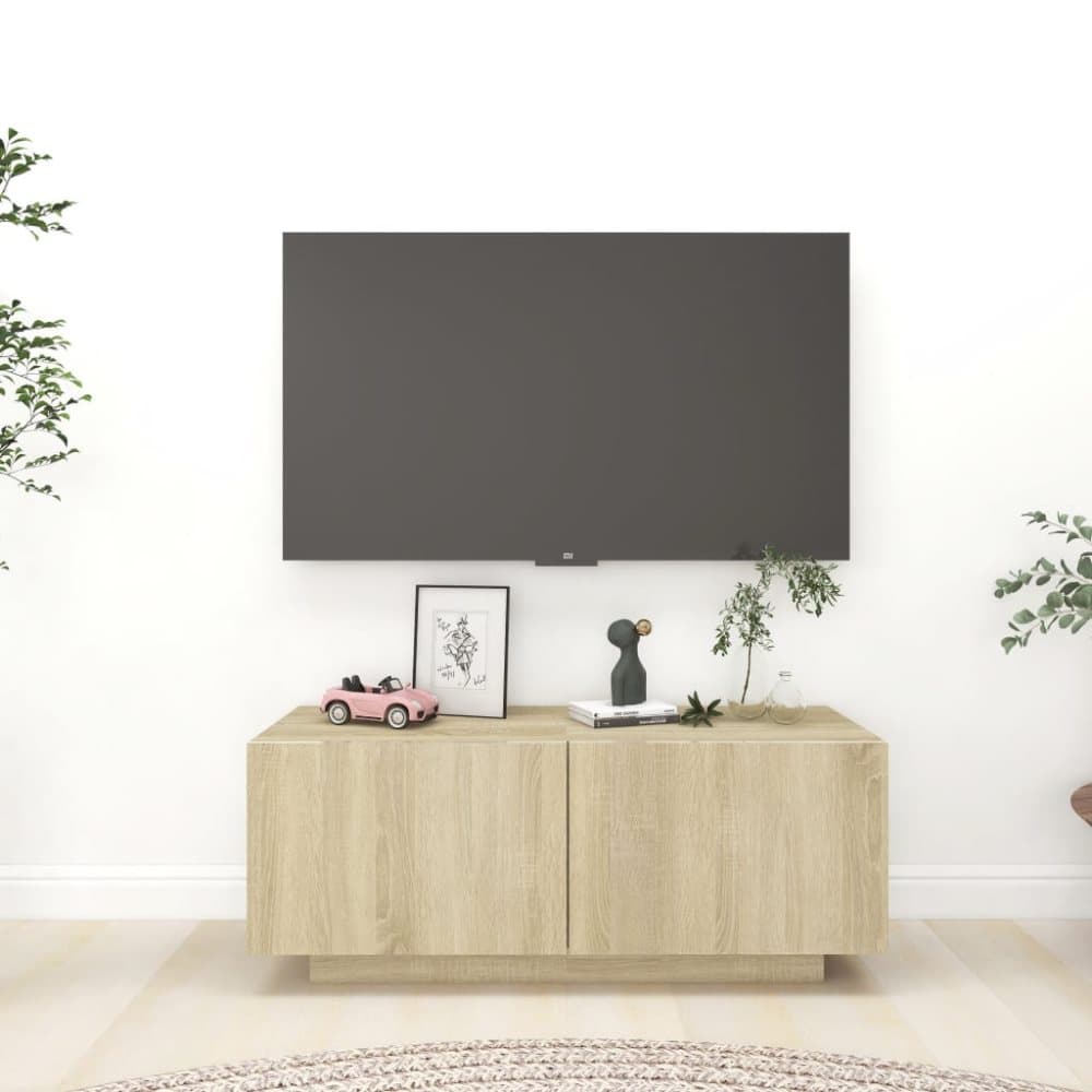 TV-skåp sonoma-ek 100x35x40 cm spånskiva
