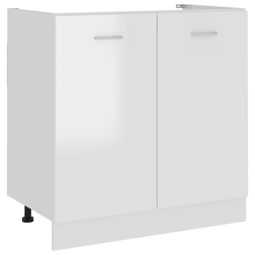 Underskåp för diskho vit högglans 80x46x81,5 cm spånskiva