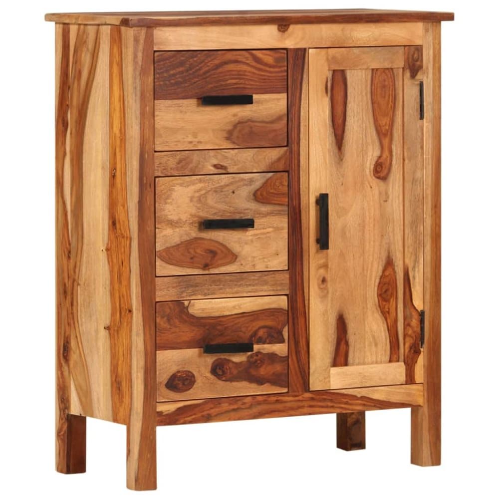 Skänk massivt sheshamträ 65x30x80 cm