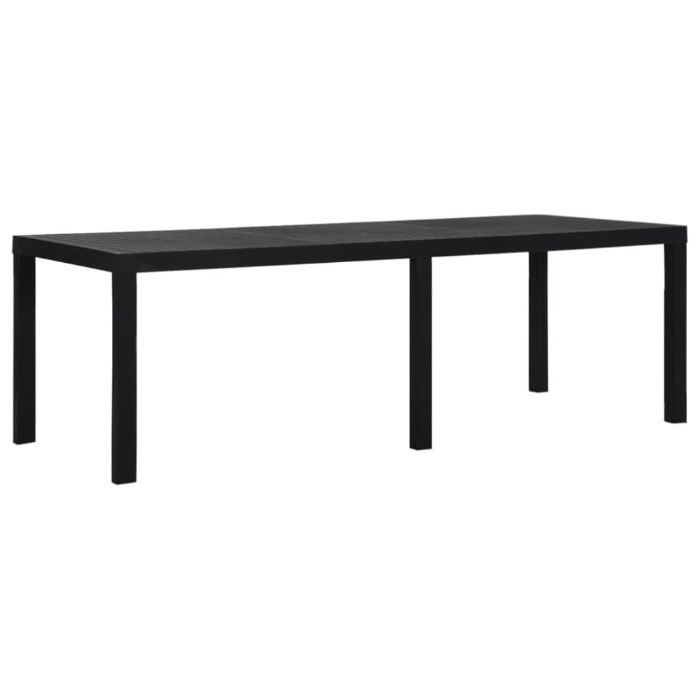 Utebord 220x90x72 cm PP antracit