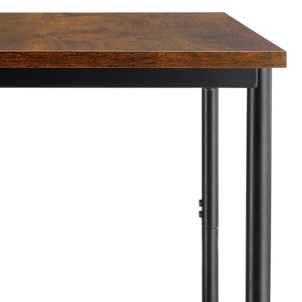 Sidobord Yonkers 38,5x30x51,5cm - Industriellt mörkt trä, rustikt