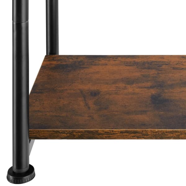 Sidobord Yonkers 38,5x30x51,5cm - Industriellt mörkt trä, rustikt