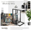 Miniatyrbild 5 av 8: Datorbord Rhea, C-form, med laddstation - vit