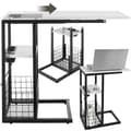 Miniatyrbild 1 av 8: Datorbord Rhea, C-form, med laddstation - vit