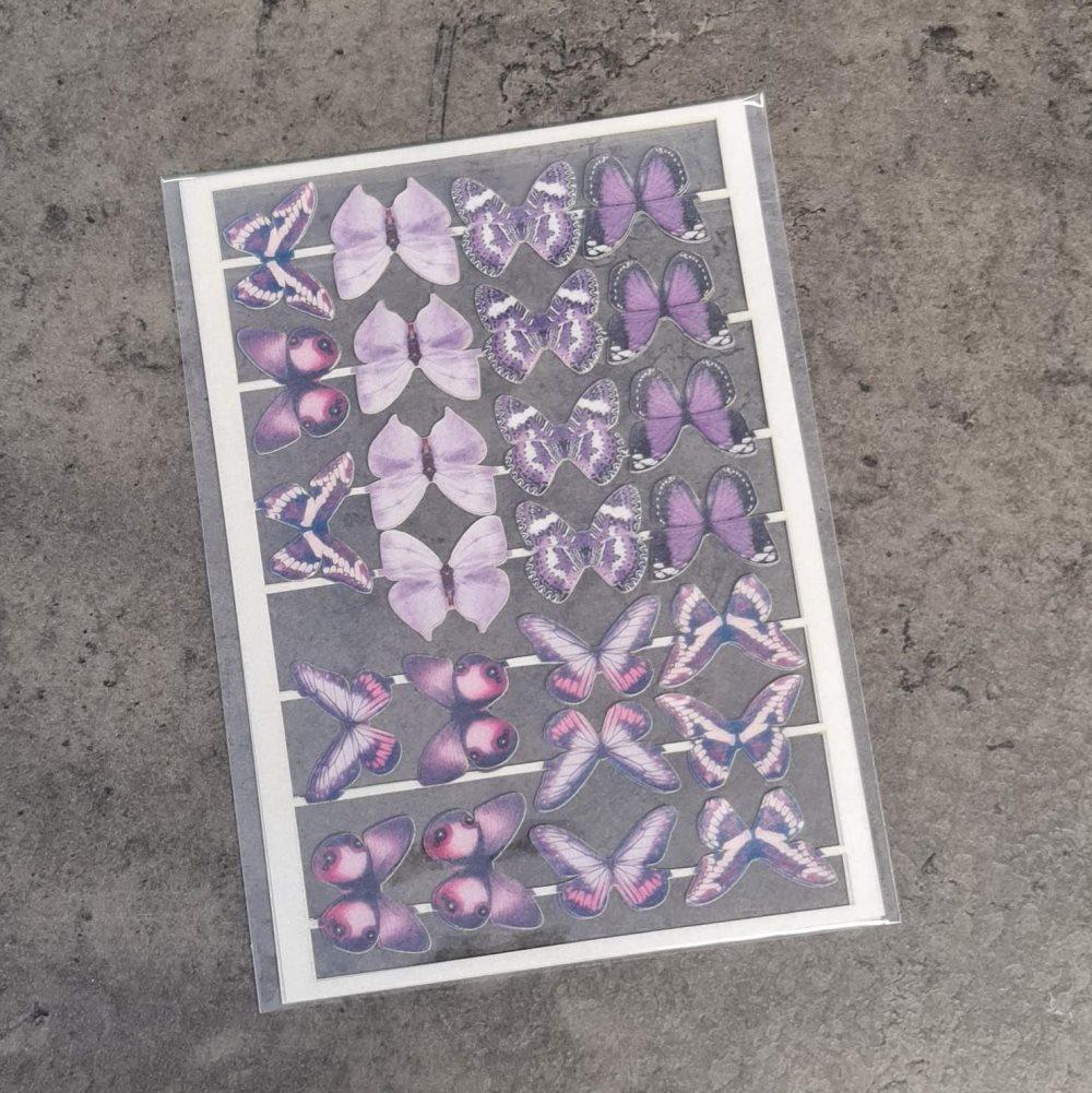 Beautiful Purple Mix 12 st Ätbara Fjärilar
