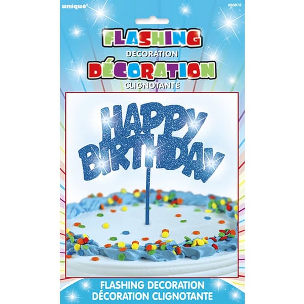 Unique Party Flashing Birthday Cake Decoration