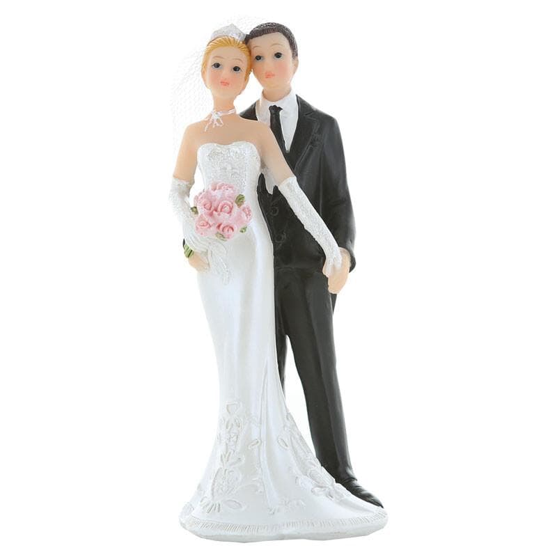 13 cm Bröllopspar Cake Topper i plast