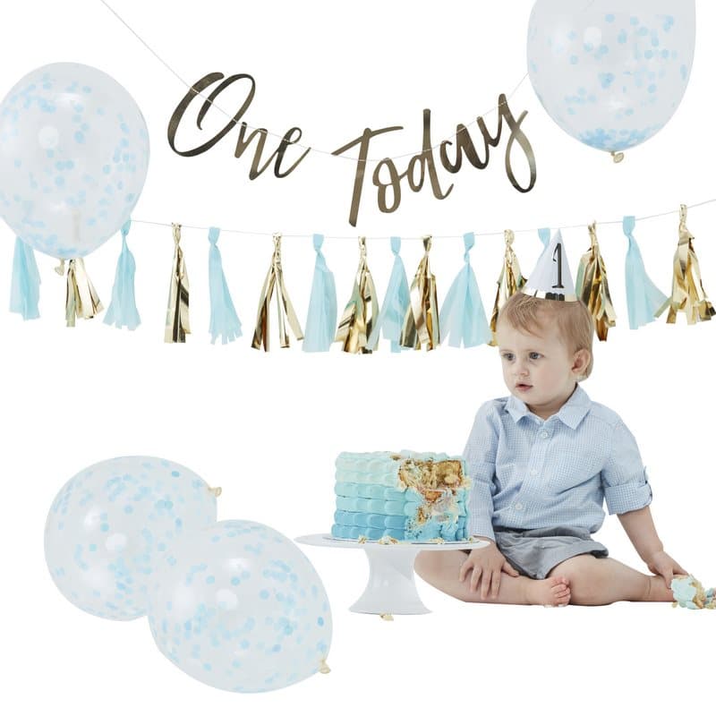 Smash the cake kit blå