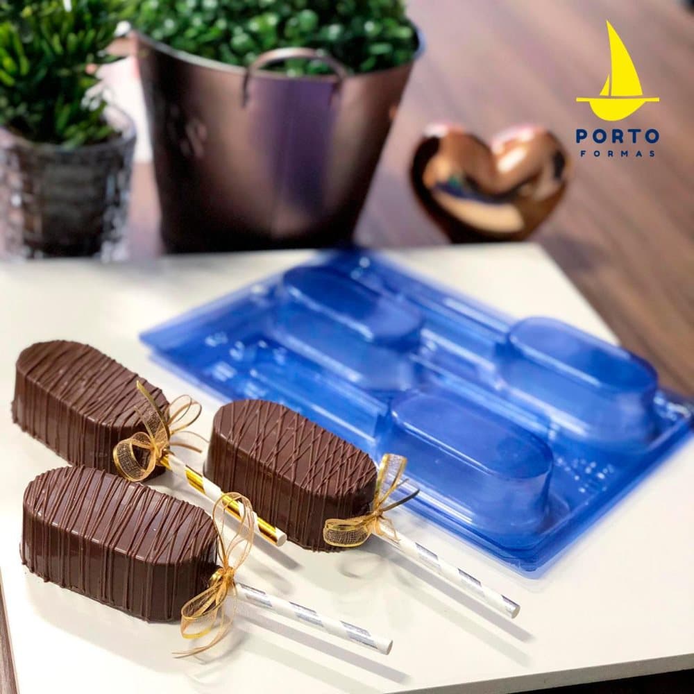 Släta Cakesicles 3-Parts Mold Portoformas