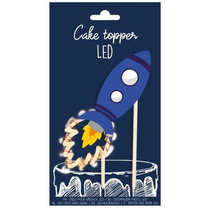 Cake topper LED Rocket