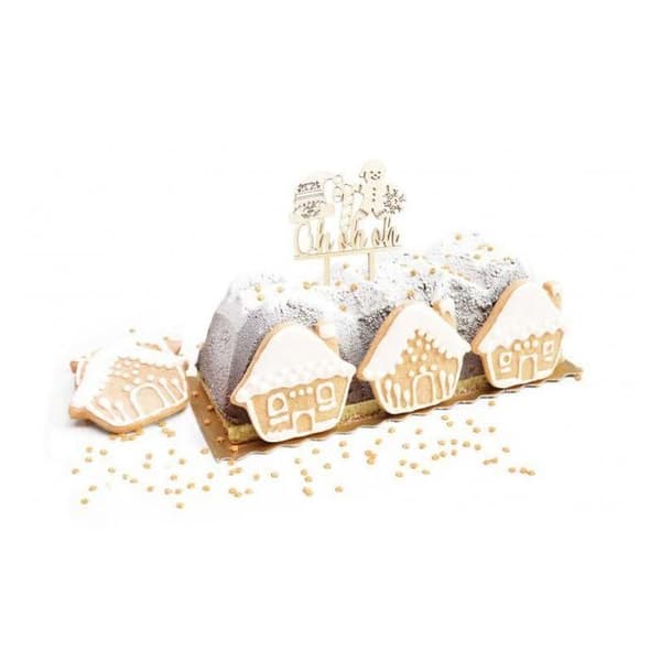 Tårta Toppare - Ohohoh - Trädekoration Jul - 9 x 13 cm - Elegant och festlig