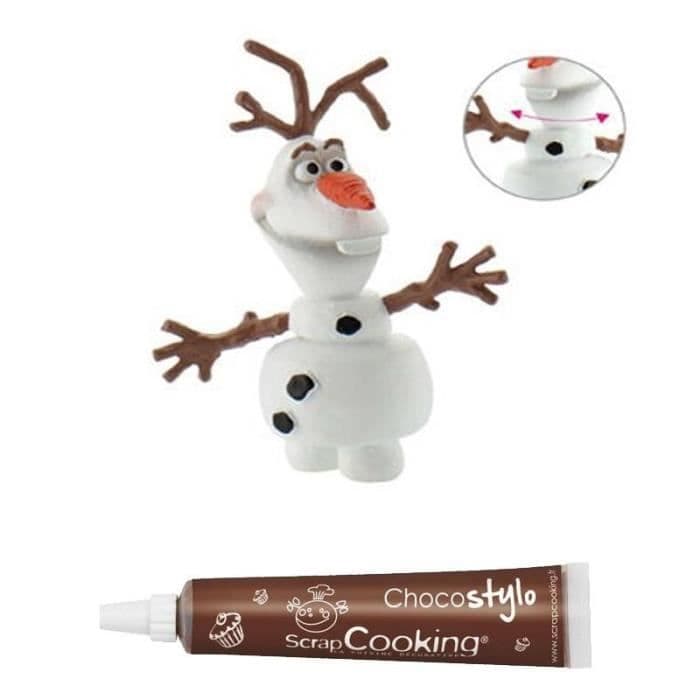 Fryst Olaf Cake Topper + Chokladpenna