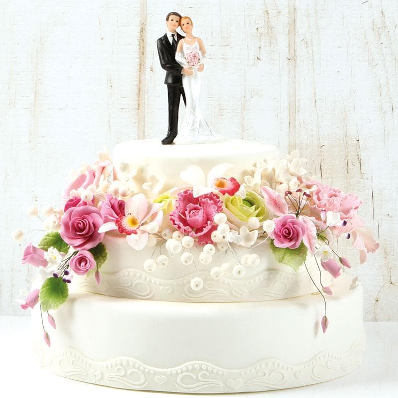 13cm Bröllopspar #2 Cake Topper i plast