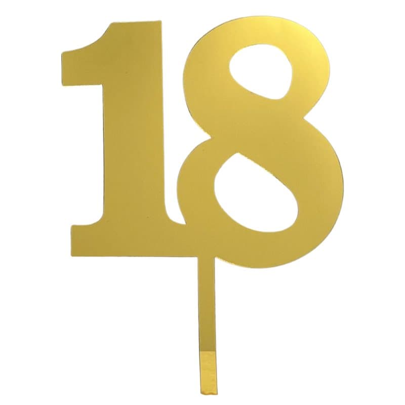 Nr.18 Cake Topper - 1st