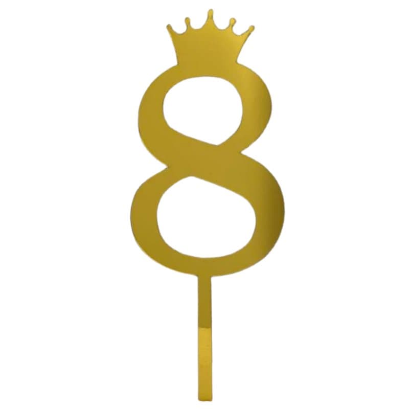 Nr.8 Cake Topper - 1s