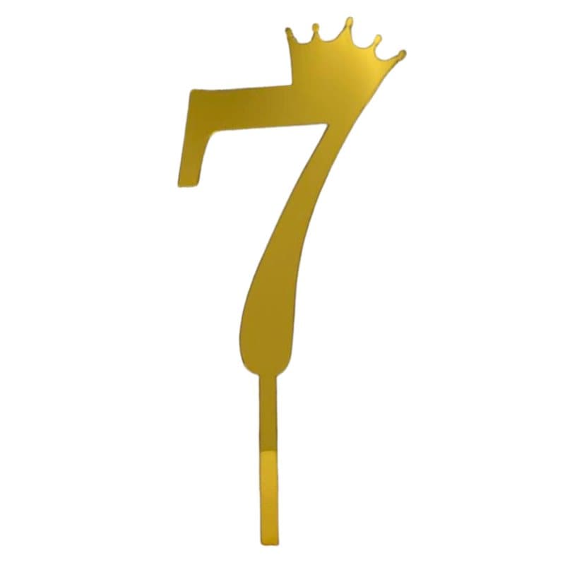 Nr.7 Cake Topper - 1s