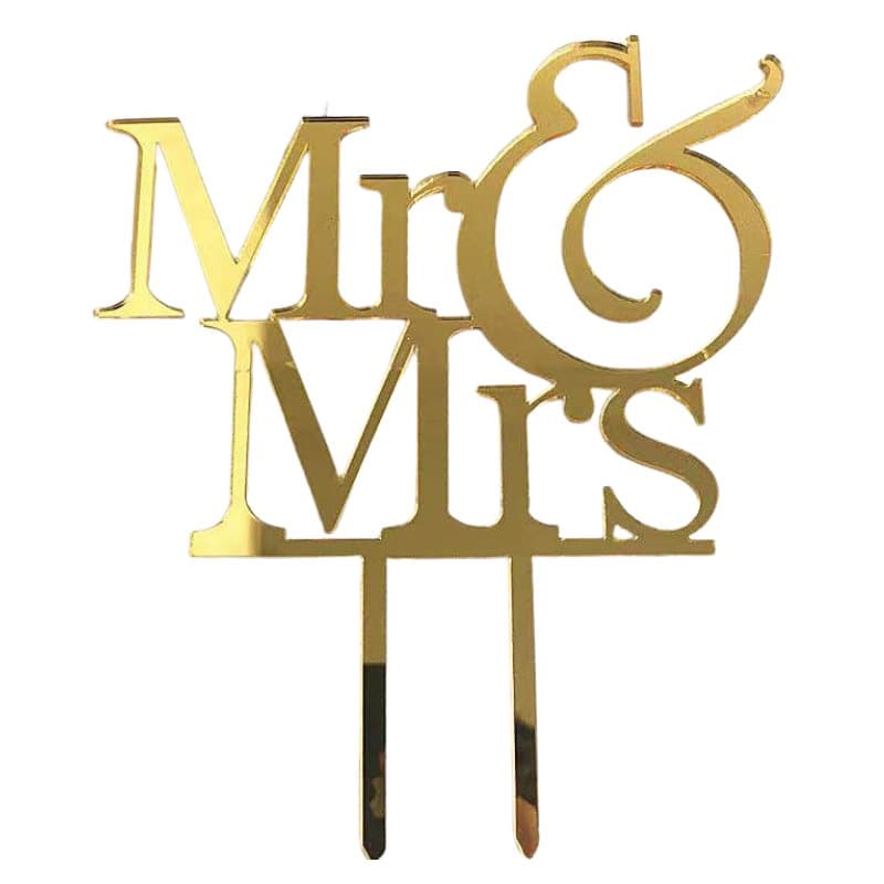 Mr & Mrs Cake Topper - 1st