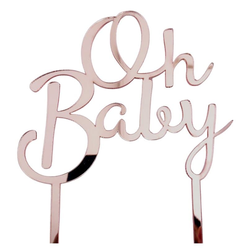 Oh Baby Cake Topper Rosé - 1st