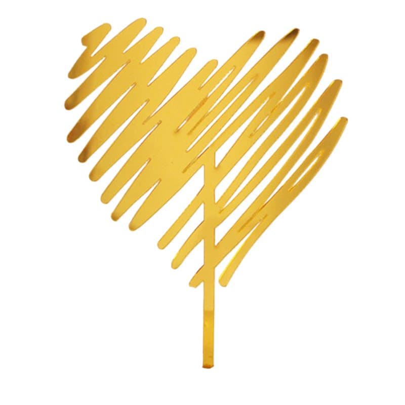 Heart Cake Topper Hjärta - 1st