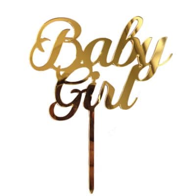 Baby Girl Cake Topper - 1st