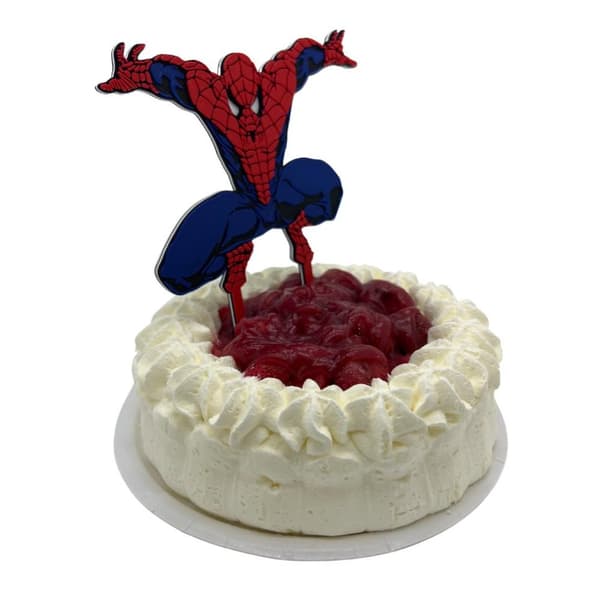 Spiderman-juhlakakun koristelupäällinen