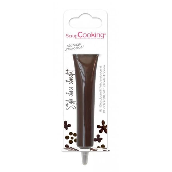 Stylopennor för mat - Scrapcooking - Brun - Tårtdekorationer - Chokladsmak - 25g