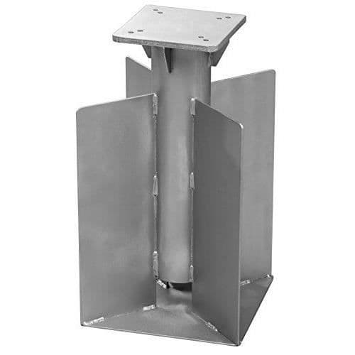 Schneider universell parasollfot med jordförankring, grå silver, 28x 28x 45cm, - 897-50