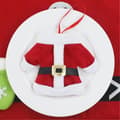 Miniatyrbild 3 av 4: Juldukningar med kniv- och gaffelset - Non-woven - Röd - 12cm x 12cm - 10g - 1 styck