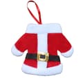 Miniatyrbild 2 av 4: Juldukningar med kniv- och gaffelset - Non-woven - Röd - 12cm x 12cm - 10g - 1 styck
