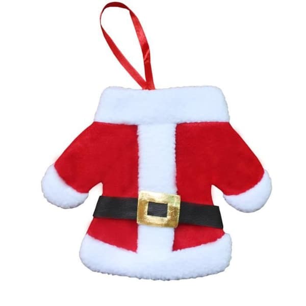 Juldukningar med kniv- och gaffelset - Non-woven - Röd - 12cm x 12cm - 10g - 1 styck