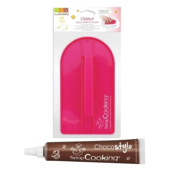 Köksredskap - Ej specificerat - Sockerpasta stickjärn - Rosa - Chokladpenna - 20 g
