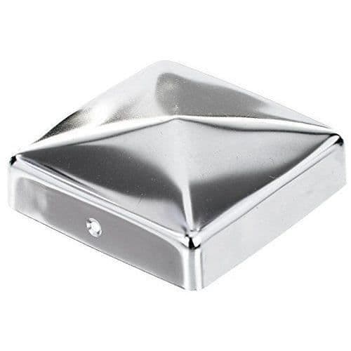 Platt lock för trästolpe - GAH-ALBERTS - 327071 - Rostfritt stål - 90 x 90 mm - 10 stycken