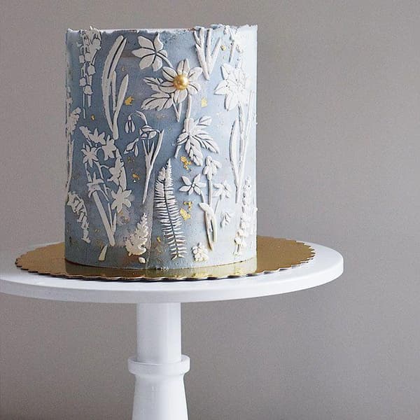 Floral Medley Stencil - The Belsize Cakes