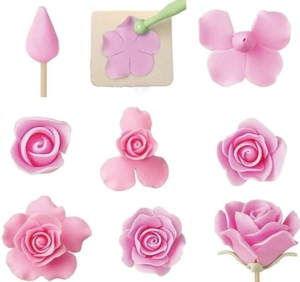 6st Rosutstickare Utstickare Rosor