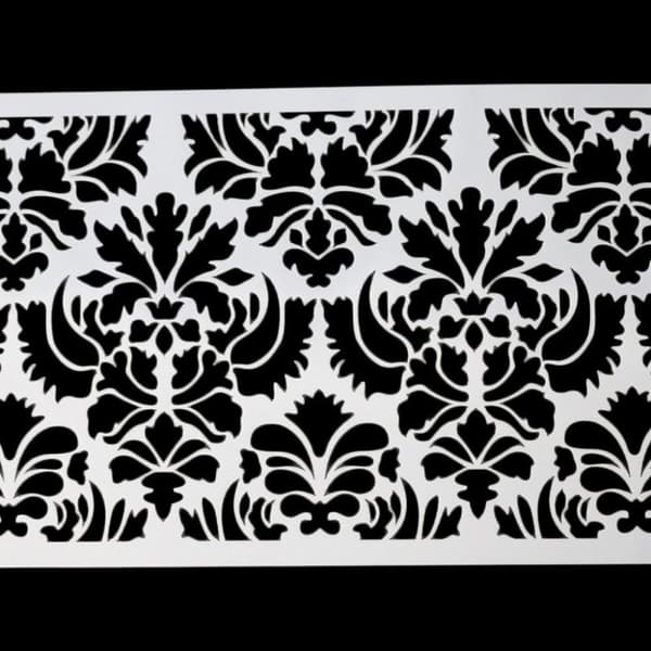 Damask Schablon Tårta Bröllopstårta Dekorera Stencil