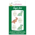 Miniatyrbild 1 av 4: Syrdekoration - Dinosaurie - 6 st - Multifärgad - Beige - Ideal för tårtor och cupcakes