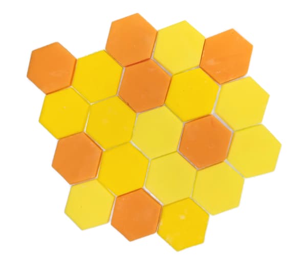Sockerplattor Honeycomb tårtdekoration 20st