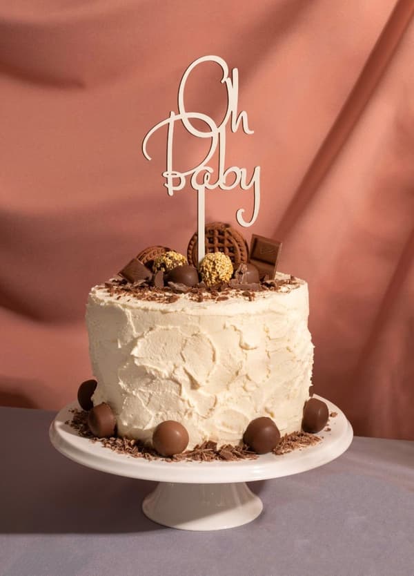 OH BABY Cake Topper -kakkukoristeet