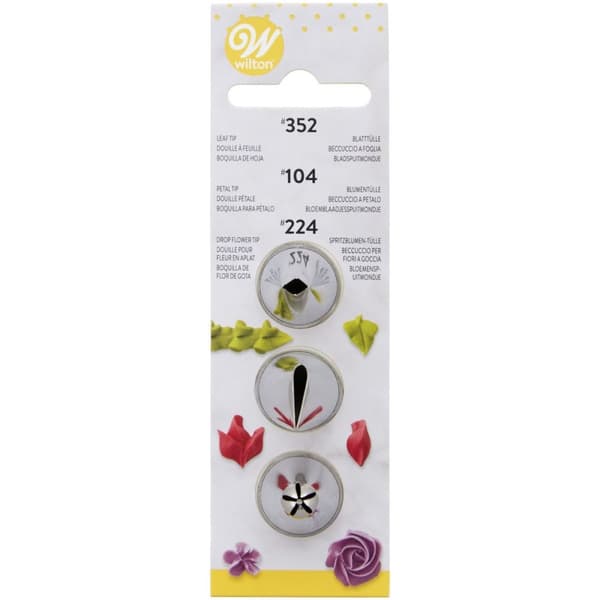 Wilton Dekorations Set #104, #352, #224 Blad Spritsa Spritstyll