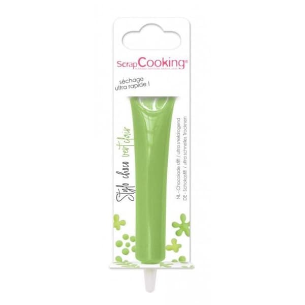 Matstencil - Scrapcooking - Grön äpple - Chokladsmak - 25 g - Tårtdekorationer