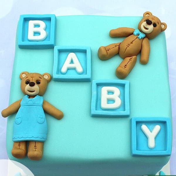 BABY Silikonform för Tårtdekorationer – Perfekt för Baby Shower