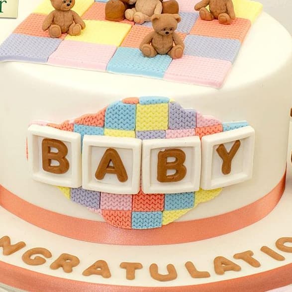 BABY Silikonform för Tårtdekorationer – Perfekt för Baby Shower