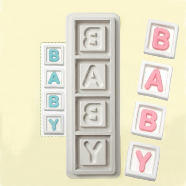 BABY Silikonform för Tårtdekorationer – Perfekt för Baby Shower