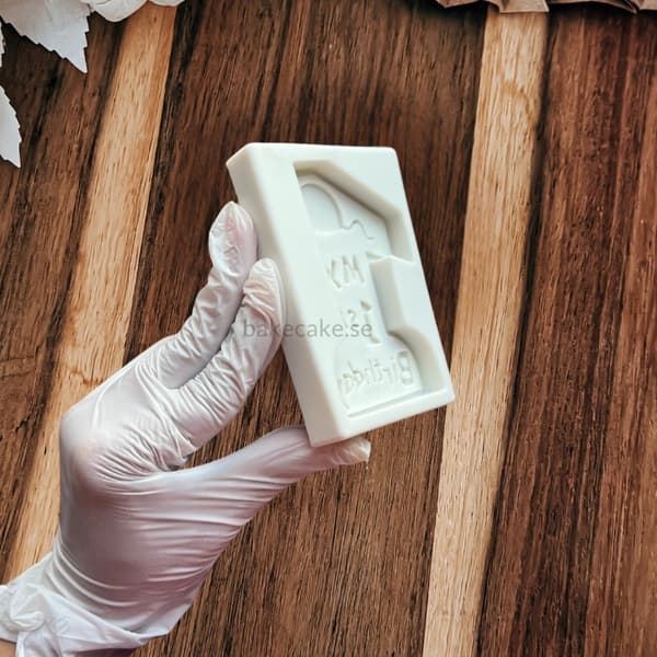 1st Birthday Silikonform – Perfekt för Tårtdekorationer och Födelsedagsfirande
