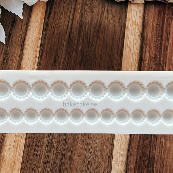 Pearl | Beadad Kant Silikonform – Beadad Strips Fondantform