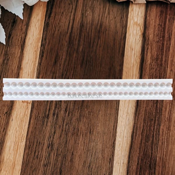 Pearl | Beadad Kant Silikonform – Beadad Strips Fondantform