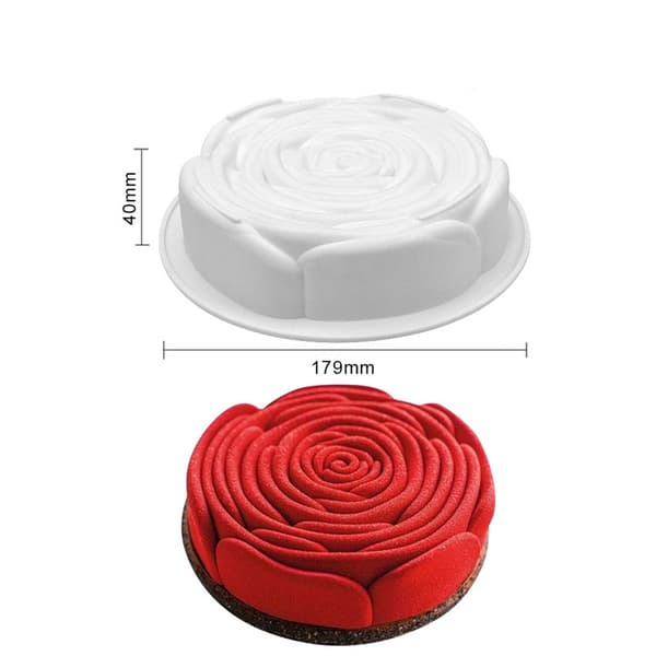 Ros Silikonform för Tårta – 17.9 cm