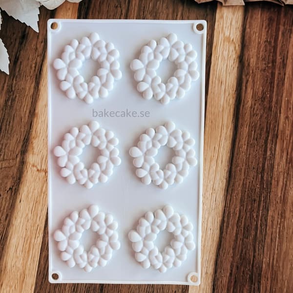 Blomsterkrans Silikonform 6st | Floral Wreath Silikonform