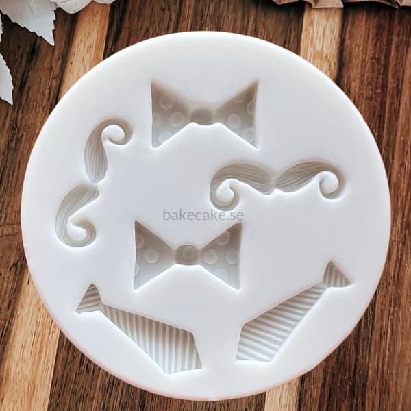 Fluga, Mustasch & Slips Silikonform