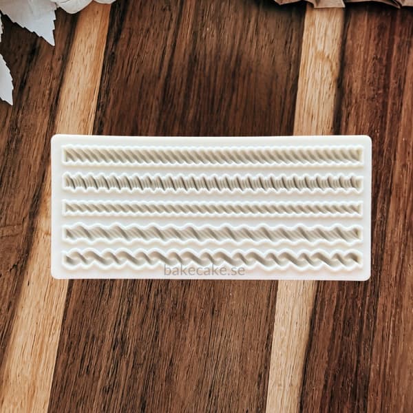 Flertalet Storlekar Repstrips - Rope Design Silikonform
